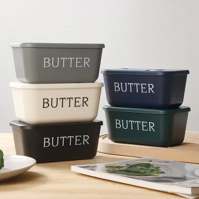 DOOSO Food Grade PP Butter Storage Box Sealed Cream Cheese Preservation Container Large Capacity Kitchen Refrigerator Organizer