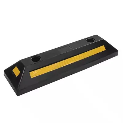 Road Parking Curb Wheel Restrictor Car Garage Parking Rubber Restrictor Wheel Restrictor