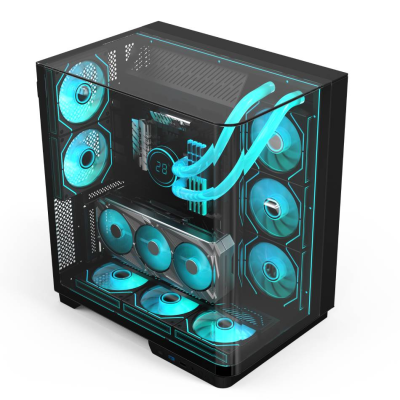 Three-sided Tempered Glass Backwire E-sports case Computer Support Back-plug Motherboard case Pc Atx Pc case