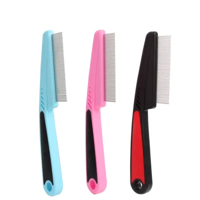 Cheap Pet Flea Comb Dog Flea Comb cat Grooming Hair Removal Cleaning Dense Teeth Pet Comb