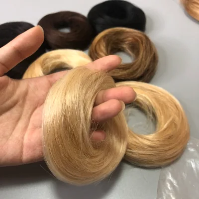 LONGFOR Hair Buns Volumizer 100% Human Hair Bun Easy Wearing Women Hair Patch Pieces Hot Supplier