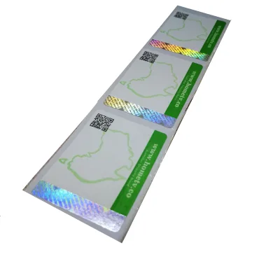 Anti-counterfeiting Hot Stamped Hologram Sticker Label