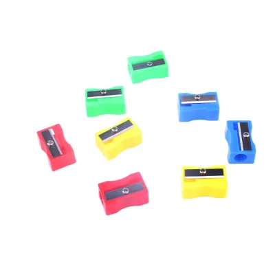 Hot Sale Classic Pencil Sharpener Color Pencil Sharpeners Eyebrow Pencil Sharpener in Plastic
