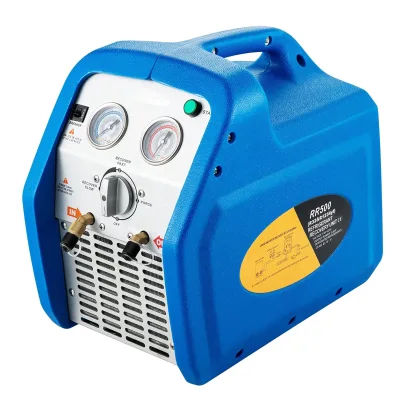 Portable Oil-less Twin-cylinder Refrigerant Recovery Machine with Motor & Bearing for Automotive A/C Systems 1HP