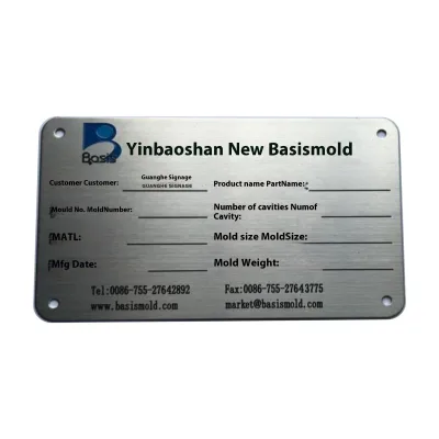 Factory Direct Large Supply High Quality PVC Nameplates Mirror Stainless Steel Corrosion Sign LED Light Source Electronic Signs