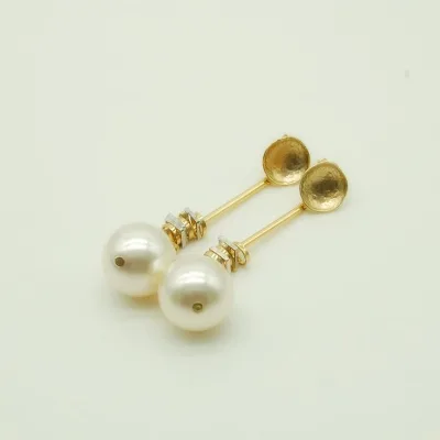 Charm Pearl Dangle Earrings for Women Long Earrings Chain Gold Plated Pearl Drop Earrings Daily Wear Jewelry
