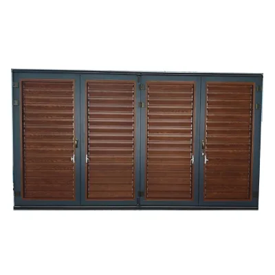 Aluminum Exterior Shutters Sunshade Blinds Horizontal Louver Blind Sunshade Shuttered Window