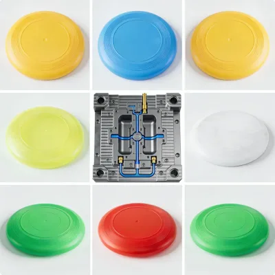 Plastic Mould Frisbee for Sports and Play with Aerodynamic and Colorful Designs