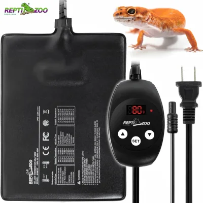 Reptizoo High Quality Thermostat Safeultra Thin Mat Reptile Heating Pad With Thermostat