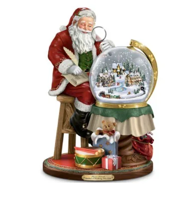Polyresin/Resin snow globe with blowing snow snow globe Music Box Company Christmas Nutcracker Soldiers Snow Globe