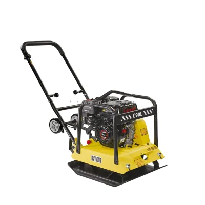 Factory Supply Portable Gasoline Power Plate Compactor 90KG CE Certificate Forward Earth Road Compactor Machine