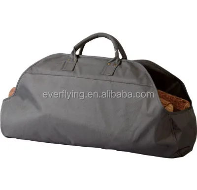 Large Canvas Log Tote Bag Firewood Log Carrier