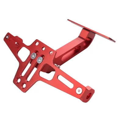 Motorcycle Modified Electric Adjustable License Plate Frame Aluminum Alloy Custom Made Wire EDM CNC Machined