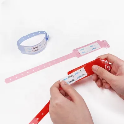Fast Delivery Hospital Patient Id Wrist Band Newborn Babyl Write-On Medical Wristbands