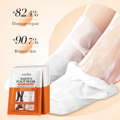 OEM SADOER Foot Skin Care Mask Exfoliating Whitening Peeling Hand Hydrating Moisturizing for Autumn Winter Care Foot Mask