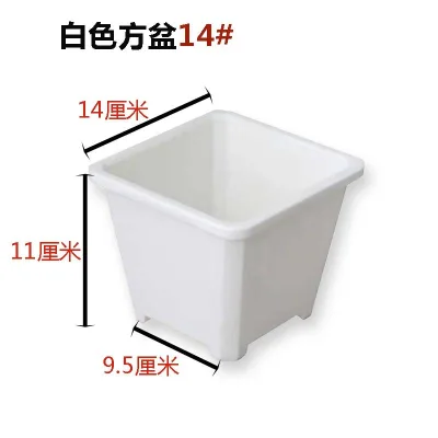 Multiple Styles 5.5cm Black Plastic Seedling Square Pots Thick Base Cultivation Flower Pots
