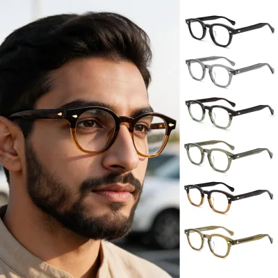 Latest Trendy Japanese Optical Frames Eyeglasses Solid Pattern Eyewear Brand with Diamond Face Shape Match