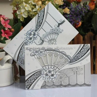 Wedding Invitation Folder Silver Foiling Invitations for Marriage Engagement Event Custom Birthday Invitation Cards Table Cards