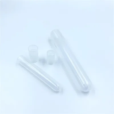 Plastic Transparent Flat for Tube 5cm 10ml Galls Flat Bottom Bulk