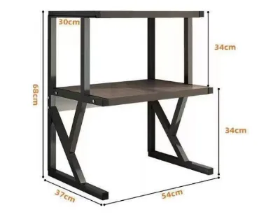 Double Kitchen Storage Shelf No Installation Thickened Microwave Oven Floor Storage Removable Partition Shelf