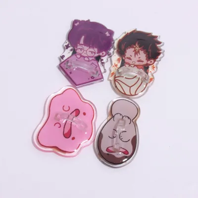 Custom Design Decorative Acrylic Link Epoxy Acrylic Keychain Bubble Pendant Charm Keyring Gift