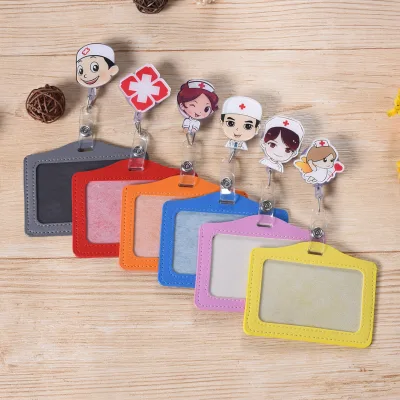 Wholesale Cartoon Doctor Medical Nurse Badge Reel Retractable with ID Badge Holder Nurse Accessories