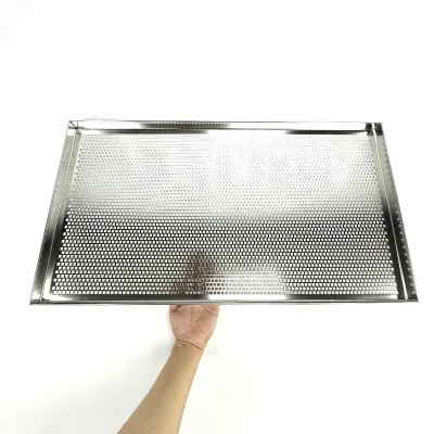 High-Quality Stainless Steel Perforated Trays for Sugar Baking and Cake Production - Custom Sizes Available