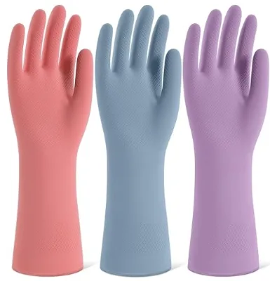 Latex Household Cleaning Gloves Kitchen Cleaning Waterproof Durable Gloves
