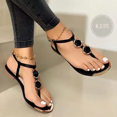 2024 New Summer Fashion Leisure Beach Sandals Open Toe Low Heel Size 40-43 Slip-On Closure for Outdoor Leisure