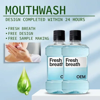 Hot Sell Refreshing Mouthwash in Multiple Flavors Oral Care Liquid for Fresh Breath and Daily Dental Hygiene