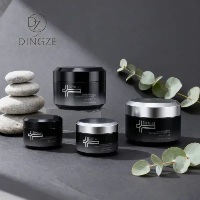 30g Black Custom Personalized Design Empty Plastic Uv Gel Jar 50g Wholesale Mascara Cream Container With Lids