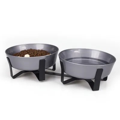 Bestseller Plastic-structured Elevated Design Neck-support Large-capacity Dual-function Pet Bowl for Cats & Dogs