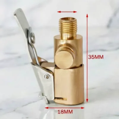 8mm Brass Air Chuck for Tire Straight Tyre Wheel Valve for Inflatable Pump Air Chuck Fitting