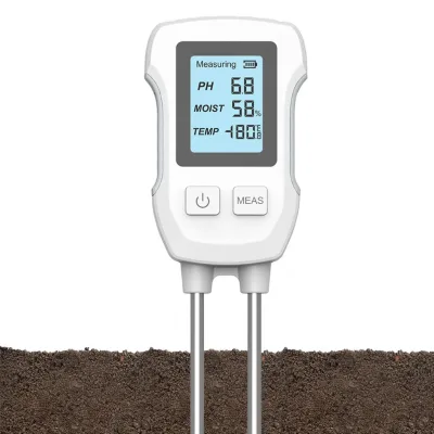 3in1 Soil Tester PH/Moisture/Temp Digital LCD Meter Heat-resistant Metal Sensor Indoor Outdoor Use Flower Plants Gardening