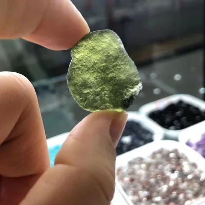 Bulk Wholesale Loose Moldavite Meteorite Glass Pendant Gemstone for Pendant Necklace