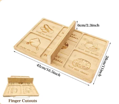 Charcuterie Board Set with Net  Bamboo Snack Tray 2-in-1 Bamboo Serving Tray & Cutting Board