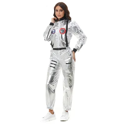 Adult Women's Halloween Angles Space Polyester Dresses Costume with Embroidered Patches and Pockets TV & Movie In-Stock