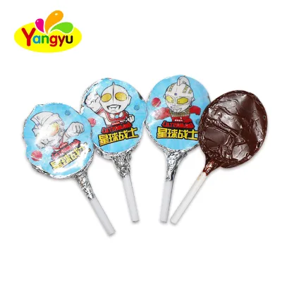Sweet Chocolate Lollipop Candy