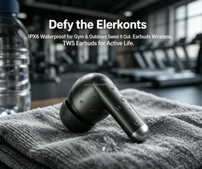 Semi-in-Ear Earbuds Wireless HiFi Stereo Touch Control Headset