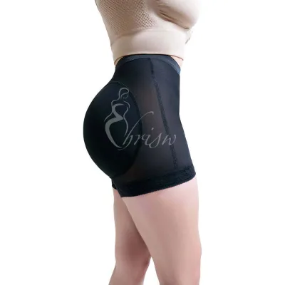 Boxer-style Girdle with Push-up 2-pack Black/Nude