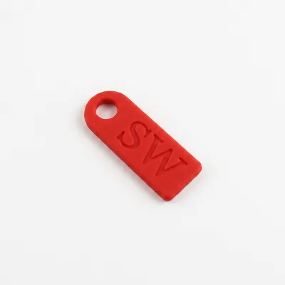 Premium Soft Touch Zinc Alloy Non-lock Zipper Puller Head Custom Logo Matte Red Brown Zipper Tab for Suitcase Accessories
