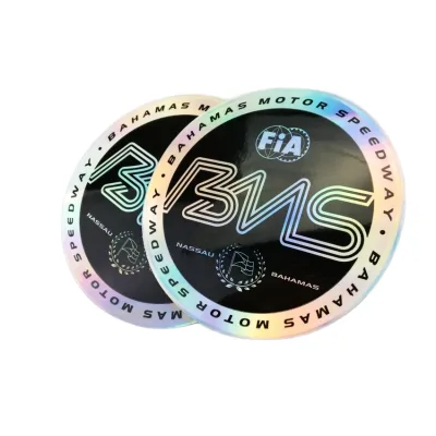 Custom Waterproof Cartoon Clear Sticker Logo Label Die Cut Holographic Vinyl Kiss Cut Sticker for Personal Use for Candles