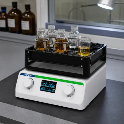 Chemical Reagent Mixing Shaker with Spring Clip Tray for Labs
