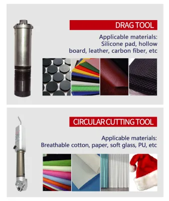 Round Vibrating Blade Head for Breathable Fabric, Garment, Curtain, Sofa Fabric & Leather Cutting