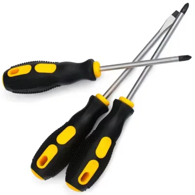 Portable Durable Precision Manual Crossed Slotted Torx Screwdriver Electroplated Plastic Handle Industrial DIY Grade OEM KHC 1