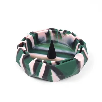 Custom Logo Silicone Ashtray Unbreakable Cigarette Cigar Ashtray Portable Advertising Ashtray