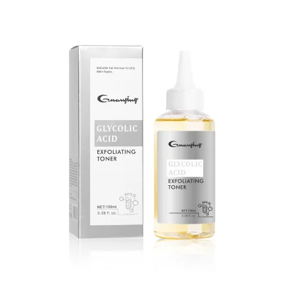 Glycolic Acid Toner Face Brightening Pore Shrinking Reduce Fine Lines Dead Skin Exfoliating Skin Toner (New)