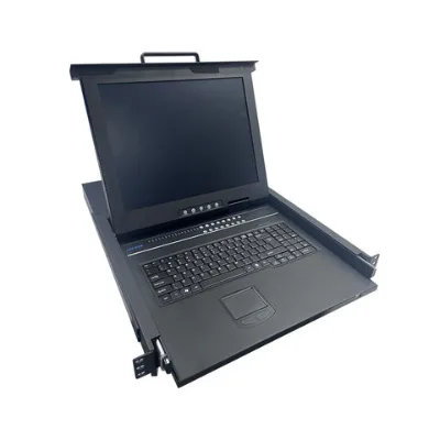 VGA 4 Port Kvm Console for Server 4k 60hz hd Kvm Lcd 1u Rack Drawer Console