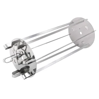 Stainless Steel BBQ Roaster Skewers System Needle Rotating for BBQ Rotisserie Grill Premium BBQ Accessories