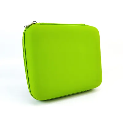 Green Hard Electronic Organizer Travel Case Electronics Accessories Cable Gadget Wire Storage Tech Bag
